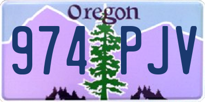 OR license plate 974PJV