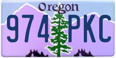 OR license plate 974PKC