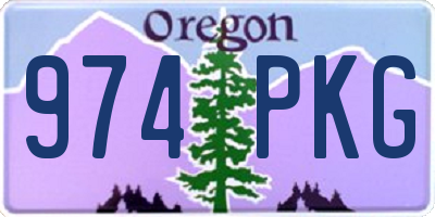 OR license plate 974PKG