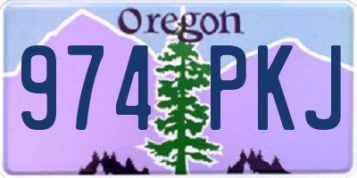 OR license plate 974PKJ