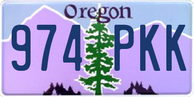 OR license plate 974PKK