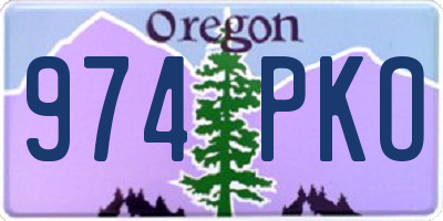OR license plate 974PKO