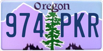 OR license plate 974PKR