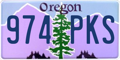 OR license plate 974PKS
