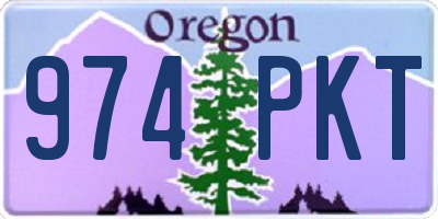 OR license plate 974PKT