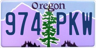 OR license plate 974PKW