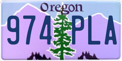 OR license plate 974PLA