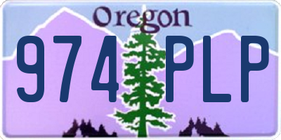 OR license plate 974PLP