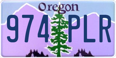 OR license plate 974PLR