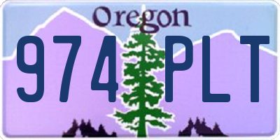 OR license plate 974PLT