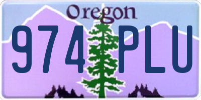 OR license plate 974PLU
