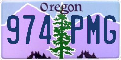 OR license plate 974PMG