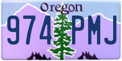 OR license plate 974PMJ