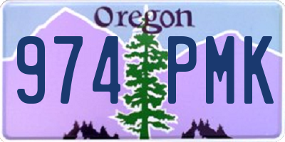 OR license plate 974PMK