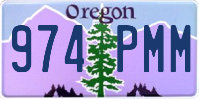 OR license plate 974PMM