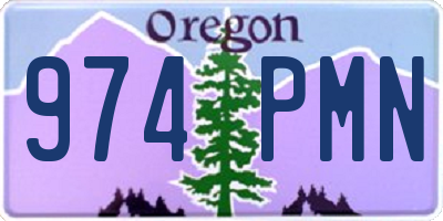 OR license plate 974PMN