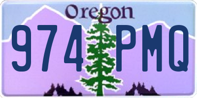 OR license plate 974PMQ
