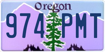 OR license plate 974PMT