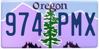 OR license plate 974PMX