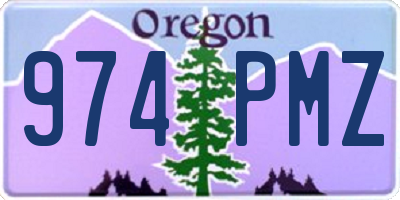 OR license plate 974PMZ