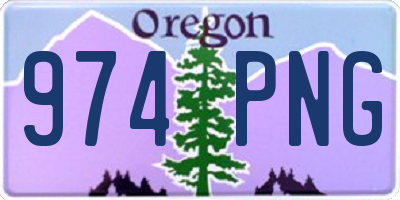 OR license plate 974PNG