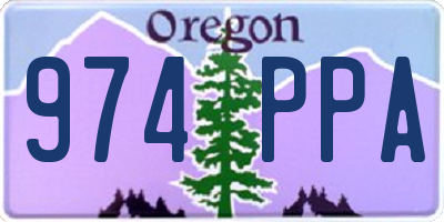 OR license plate 974PPA
