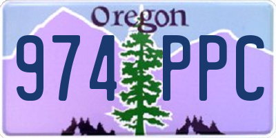 OR license plate 974PPC