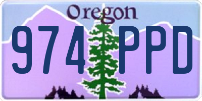 OR license plate 974PPD