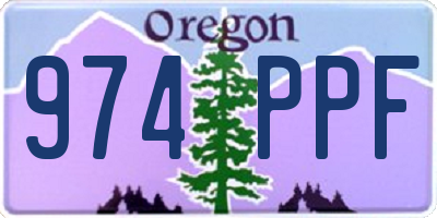 OR license plate 974PPF