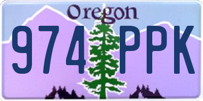 OR license plate 974PPK
