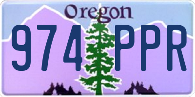 OR license plate 974PPR