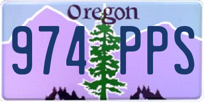 OR license plate 974PPS