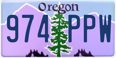 OR license plate 974PPW