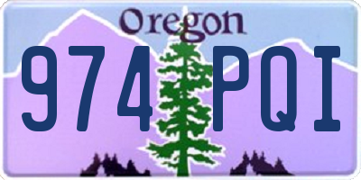 OR license plate 974PQI