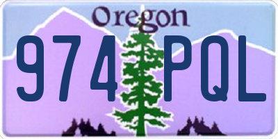 OR license plate 974PQL