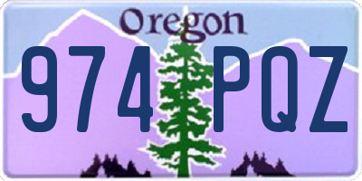 OR license plate 974PQZ