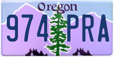 OR license plate 974PRA