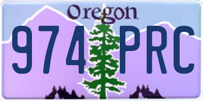 OR license plate 974PRC