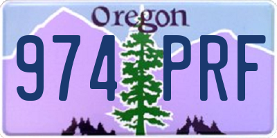 OR license plate 974PRF