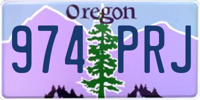 OR license plate 974PRJ