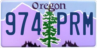 OR license plate 974PRM