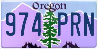 OR license plate 974PRN