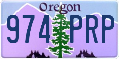 OR license plate 974PRP