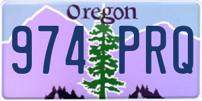 OR license plate 974PRQ