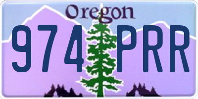 OR license plate 974PRR