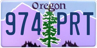 OR license plate 974PRT