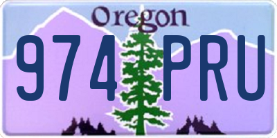 OR license plate 974PRU