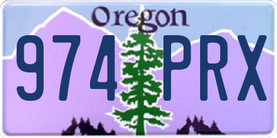 OR license plate 974PRX