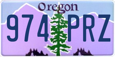 OR license plate 974PRZ