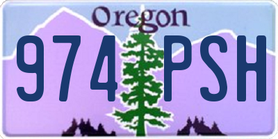 OR license plate 974PSH